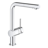 Grohe Minta L-Spout Sink Mixer Tap with Pull Out Spray