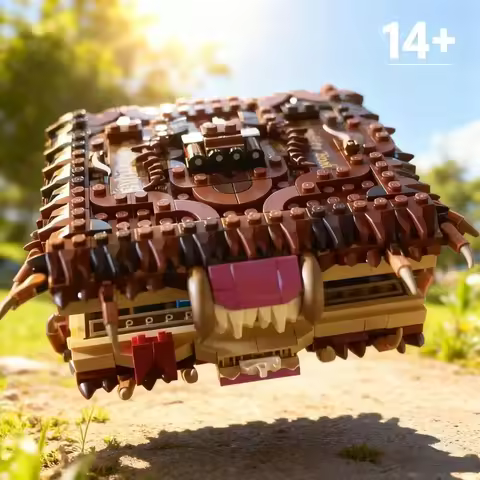 2025 FIT NEW 76449 519PCS Chomping Monster Book of Monsters Building Block Model Bricks Assembly Toy