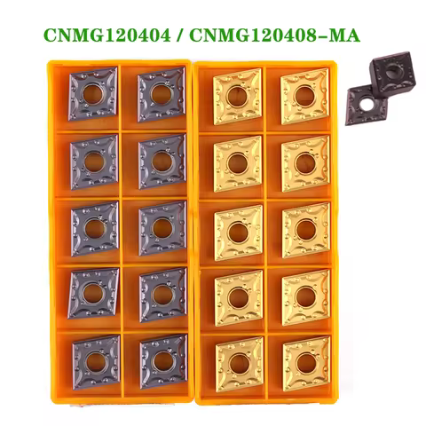 10pcs Carbide Insert CNMG120408 CNMG120404 VP15TF US735 UE6020 CNC Lathe Turning Tools CNMG Blade Me