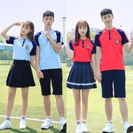 KY Class Uniform Summer Suit Junior High School High School Student British Preppy Style School Unif