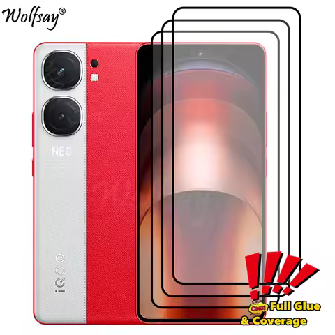 Full Cover Screen Protector For Vivo iQOO Neo 9S Pro Tempered Glass iQOO Neo 9S 9 8 7 Pro Glass For 
