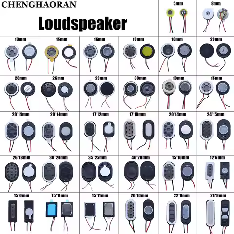 2pcs 5 8 10 13 15 16 18 20 23 26 28 30 MM 10mm 13mm 15mm 18mm 20mm Mini Speaker Round Mobile Phone S
