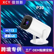 Projektor Model Baharu Projektor Permainan P30 Mini Rumah 4K Dual WIFI Bluetooth Projektor Mudah Ali