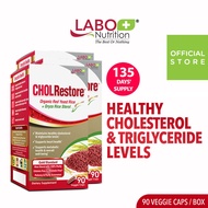 [3 Boxes] LABO Nutrition CHOLRestore Red Yeast Rice - Cholesterol Triglyceride Blood Lipid Cardiovascular Heart Health Support •  90 Capsules
