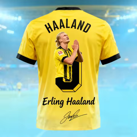 2026 Haaland Fashion Football Jersey Men Hot Selling Commemorative Collection Outdoor Breathable Tra