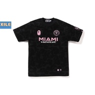 xile9 Aape Bape A bathing ape MIAMI USA MESSI football T-shirt tshirt Tee Jersey Jersi Tops Baju lel