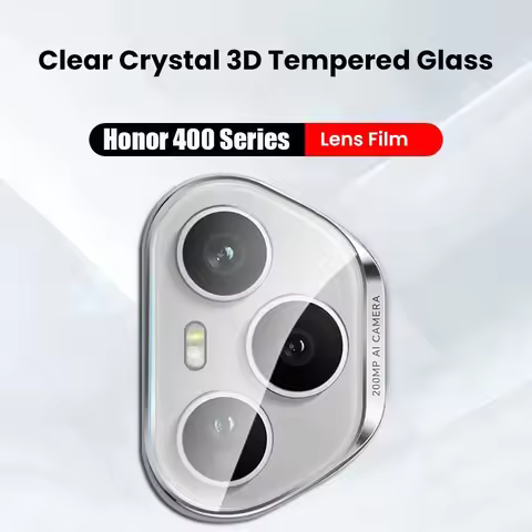 Honor400Pro 5G Case Clear 3D Tempered Glass Curved Camera Lens Protector For Honor400 Honor 400 Pro 