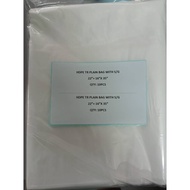 HDPE TR PLAIN PLASTIC BAG (22"+16"X35") ( 10PCS /BAG)