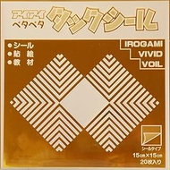 Ehime Paper Work AI-TSH308 x 10 Foil Tack Stickers, 5.9 inches (15 cm) Square, Gold, Pack of 10