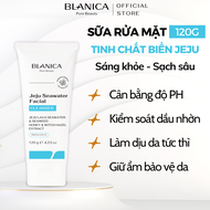 Sữa rửa mặt BLANICA Jeju Sea Water Facial Cleanser 120g dạng ɡel chứa nước biển sâu Jeju giúp làm sạ