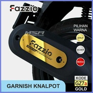 ★ Yamaha fazzio Exhaust garnish, yamaha fazzio Exhaust Accessories