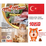 Makanan kucing My meow 10kg My meow cat food 10kg ( chicken & salmon )