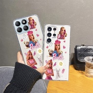 Ready Stock Smartphone Case Honor X8b X7b X9b X6a X5 Plus HONOR 90 Lite 5G 4G Cute Cartoon Butterfly Barbie Silicagel Casing TPU Softcase Transparent Protection Cover