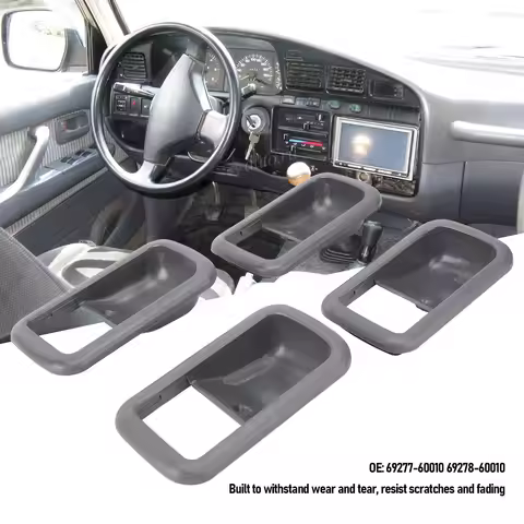 Car Interior Door Handle Bezel Scratch Proof 69277-60010 Long Durability ABS Plastic for FJ80 FZJ80 