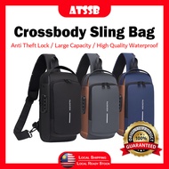 ATSSB Casual Man Men Sling Bag Messenger Bag Crossbody Bag Shoulder Bag Beg Sandang Beg Silang Anti-
