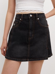 [Pomelo] กระโปรงกางเกงเดนิม / Denim Skort