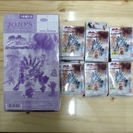 JoJo的奇妙冒險 懷舊有趣單色膠扭蛋一套,圖片二是sample,全紫色,未開封 有承太郎,白金之星,狗仔依奇及替身,迪奧,及世界及其他壞蛋替身！