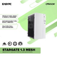 EasyPC | Ovation Stargate Clear 1.1 / 1.3 Mesh Micro ATX PC Case with 700w PSU and RGB fan White