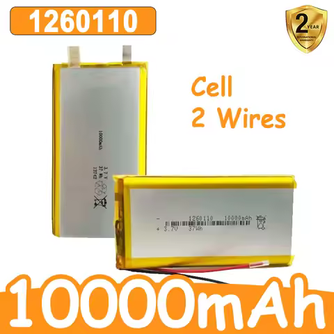 3.7V 10000mAh 1260110 Polymer Lithium Battery Use for Power Bank GPS 100% Real Capacity