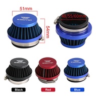 Universal Carburetor Air Filter Cleaner 48mm 55mm 60mm Motorcycle Scooter For KEIHI KOSO MIKUNI OKO 