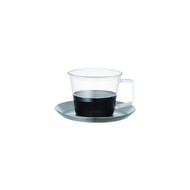 แก้วกาแฟพร้อมจานรองสแตนแลส KINTO CAST coffee cup & saucer 220ml stainless steel