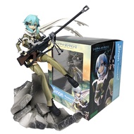 Pvc Anime Sao Phantom Bullet Sinon Action Figure 1/8 Scale Sit Sword Art Online Ggo Pre-painted Mode