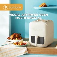 SOSEKI Air Fryer 4L Cream Visual Air Fryer Oven Multifunction