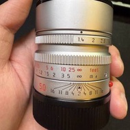 徠卡 Leica summilux 50 F1.4 11892 銀色純銅版 11891 鏡頭