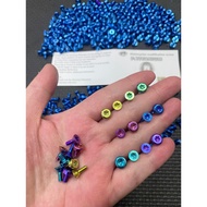 [3mm 4mm Titanium] Genuine Ohlins Fork and Oil Tank Knob Mounting Screws