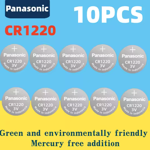 5-200PCS Panasonic CR1220 CR 1220 3V Lithium Battery for Watch Calculator Clock Remote Control Toys 