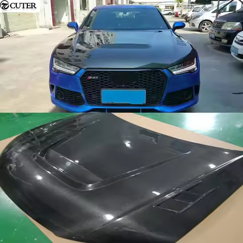 A7 S7 Rs7 Carbon Fiber Engine Hood Bonnet for Audi A7 S7 Rs7 Car Body Kit 11-15