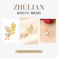 ZHULIAN [BH5170] BROOCH ZHULIAN KERONGSANG ZHULIAN GOLD PLATED EMAS ZHULIAN