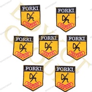 Bet FORKI logo bet karate badge bet martial arts embroidery grain