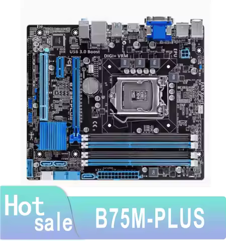 B75M-PLUS B75 Socket LGA 1155 i3 i5 i7 DDR3 32G SATA3 USB3.0 100% Testing normal operation ok