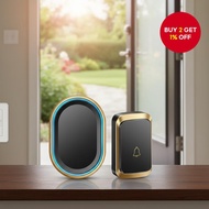Wireless doorbell with AC power, waterproof design, suitable for smart homes, featuring a sensing di