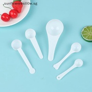 SUNTW 10Pcs 1g 3g 5g 10g Measuring Plastic Scoop Measuring Spoons Milk Powder Spoons .