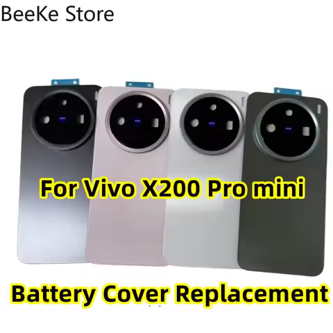 Back Cover Shell Origina For Vivo X200 Pro mini Rear Battery Glass Phone Case Housing + Camera Lens 