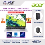 Acer Swift Go 14 SFG14-74T-96C0 14" WUXGA Touch Laptop Pure Silver ( CU9-285H, 32GB, 1TB SSD, Intel 