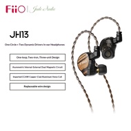 FiiO JH13 in-Ear Wired Earphones 1 Dynamic+2 BA Driver Hybrid IEMS Earbuds with Detachable 3.5mm 2Pi