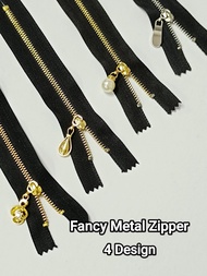 [6'', 8'', 10'', 12'' Inch] 3# Fancy Metal Zipper/ Zip Besi/ Zip Baju/ Zip Metal/ Zip Jubah