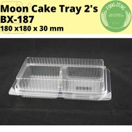 PP Disposable Moon Cake Container 2's BX-187 10pcs JAISON J-CB02