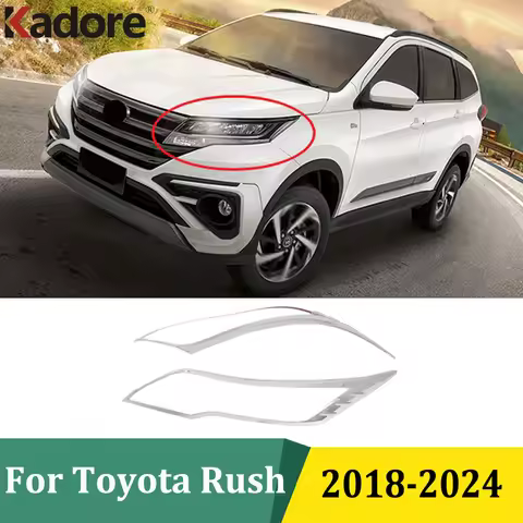 For Toyota Rush 2018 2019 2020 2021 2022 2023 2024 Front Headlight Cover Head Light Lamp Trim Car St