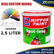 Gratis Ongkir Cat Tembok Spotless Anti Noda 2,5 Liter / Nippon Paint