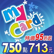 SOFTWORLD 智冠科技 MyCard 750點 點數卡 (95折起) -數位下載版