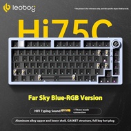 LEOBOG Hi75C Mechanical Keyboard 3Mode/Wired kit Hot Swap With Knob RGB Aluminium Alloy Gasket Hi75C