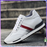 Men Sneakers Elevator Shoes Height Increase Shoes for Men 6CM Leisure White Black Fashion Sports