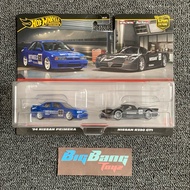 Hot Wheels Premium 94 Nissan Primera / Nissan R390 GT1 2-Pack 2024 (In-Stock) New Car Culture JDM