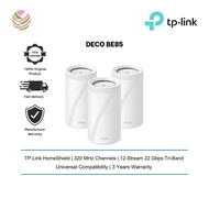 TP-Link Deco BE85 BE22000 Tri Band Whole Home Mesh WiFi 7 System - (1 / 2 / 3 Pack)