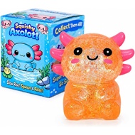 Axolotl Squishy Stress Ball, Soft TPR Slow Rising Squeeze Toy, Cute Axolotl Fidget Toy for Stress Re
