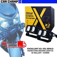PLUG & PLAY SENLO X2 + Matrix Mini Driving Light V3 w/ Ballast ( 6 MONTHS WARRANTY )